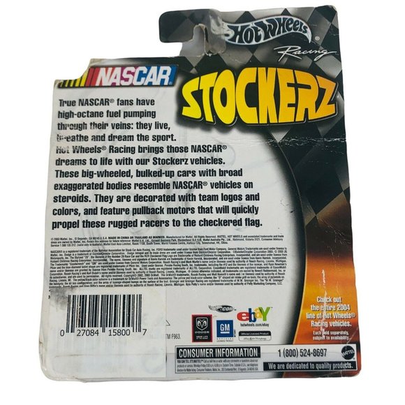 2003 Hot Wheels NASCAR Stockerz Kurt Busch Rubbermaid Racing DieCast #97 - Picture 4 of 4